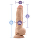 Au Naturel Big Boy 10 Inch Sensa Feel Dildo - Vanilla