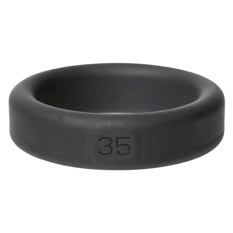 Boneyard Toys Black Silicone Cock Ring 35mm