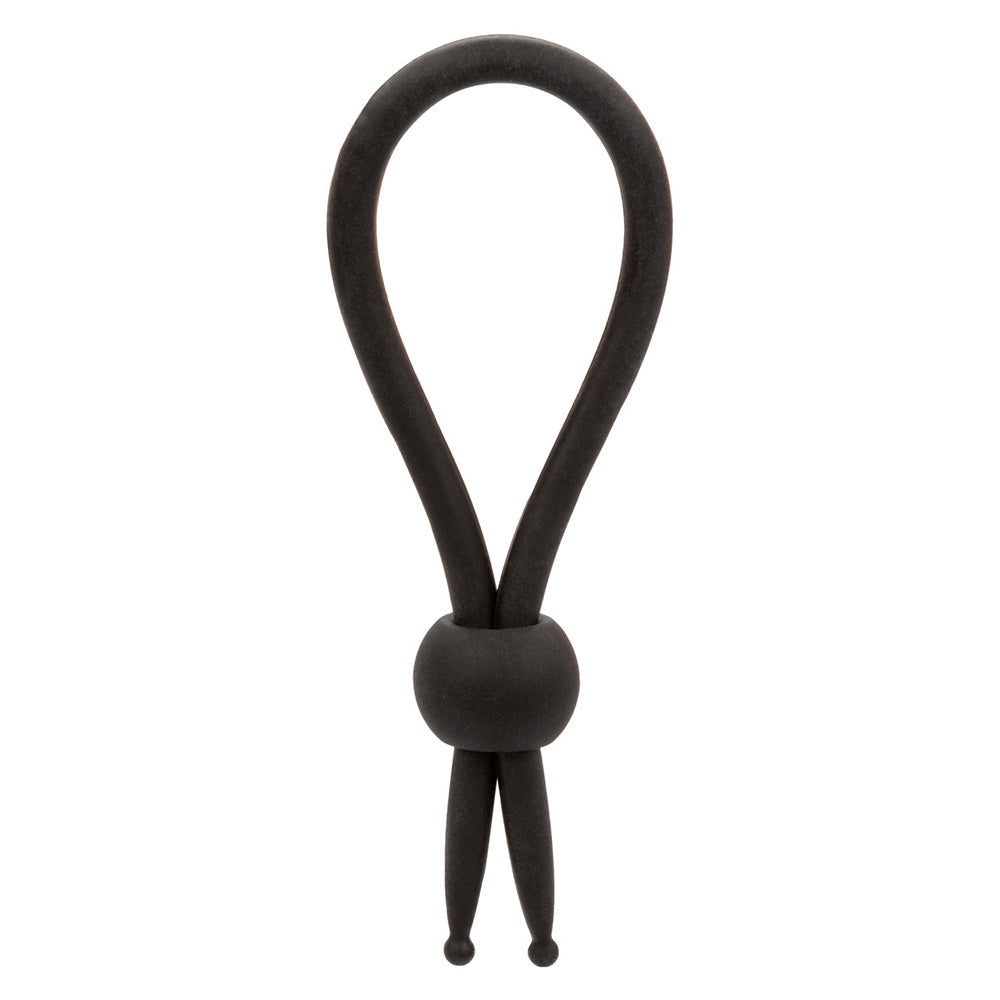 CalExotics SE-1492-26-2 Alpha Liquid Silicone Lasso Adjustable Cock Ring Black