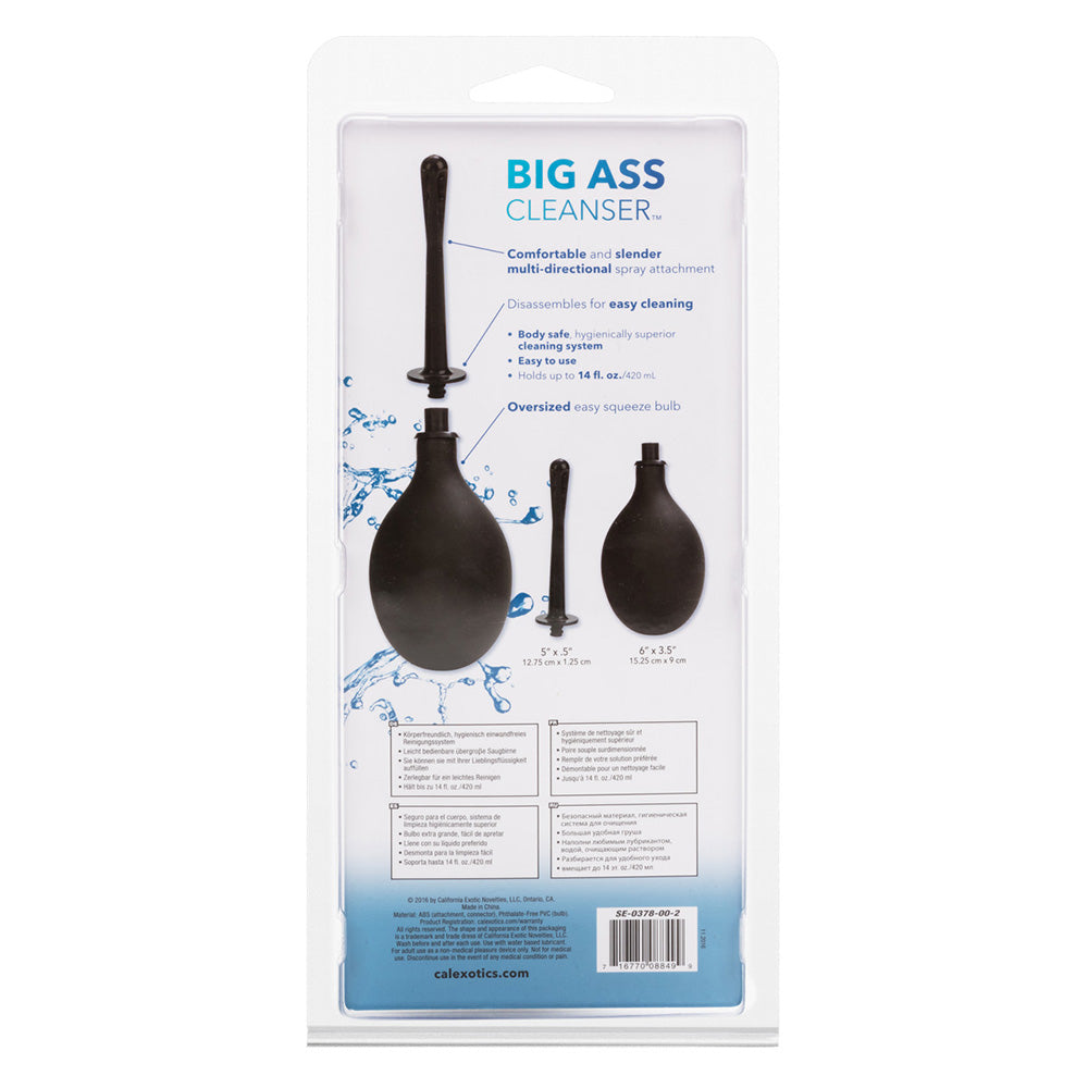 CalExotics SE-0378-00-2 Big Ass Cleanser Oversized Anal Douche Bulb Enema Package Back