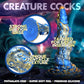 XR Brands AH108 Creature Cocks Lord Kraken Tentacled Silicone Dildo Features