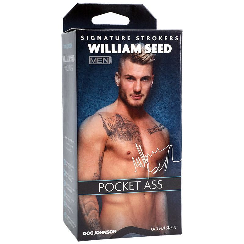 Doc Johnson Signature Strokers William Seed ULTRASKYN Pocket Ass 5130-41-BX Package Front