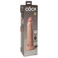 Pipedream 5779-21 King Cock Elite 9 Inch Vibrating Silicone Dual Density Cock with Remote Light Package Back