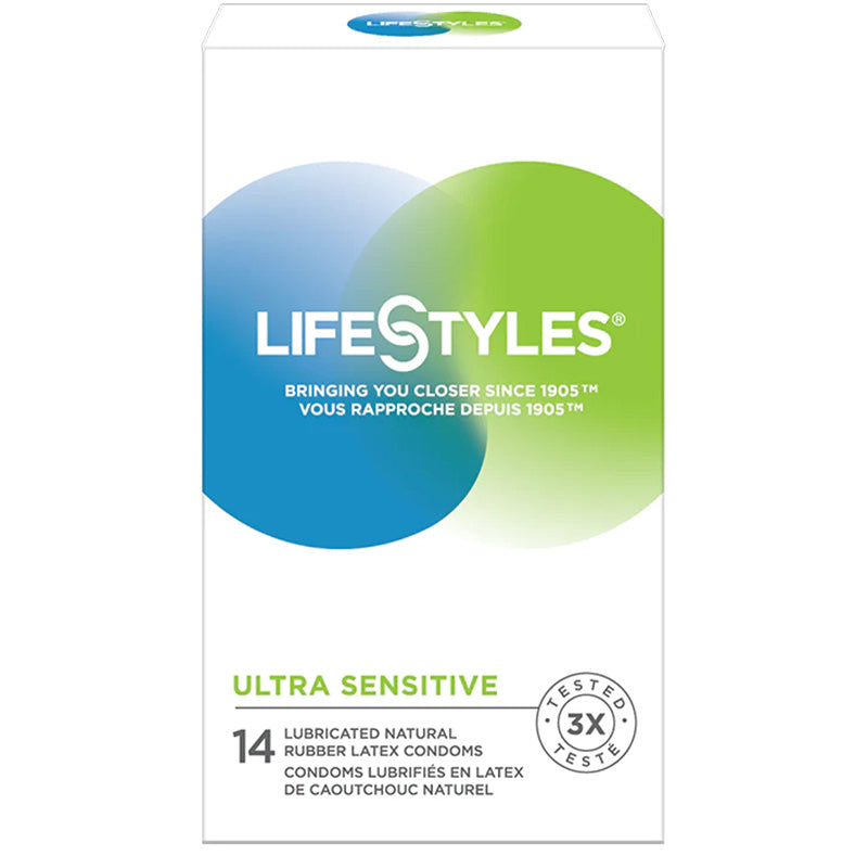 LifeStyles Ultra-Sensitive Condoms 14 Pack Package Front