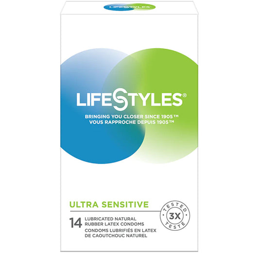 LifeStyles Ultra-Sensitive Condoms 14 Pack Package Front