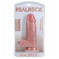 Shots America REA170FLE RealRock 9" Extra Thick Dildo With Balls Flesh Package Front