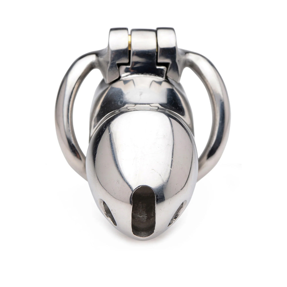 XR Brands AF441 Rikers 24-7 Stainless Steel Locking Male Chastity Cage