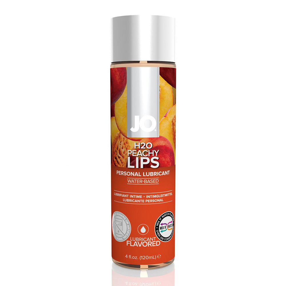 JO H2O Flavored Lubricant 4 oz 120 ml Peachy Lips