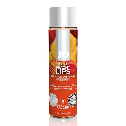 JO H2O Flavored Lubricant 4 oz 120 ml Peachy Lips