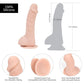 BMS 87225 Addiction Brad 7.5 Inch Realistic Harness Compatible Silicone Dildo With Suction Cup Features