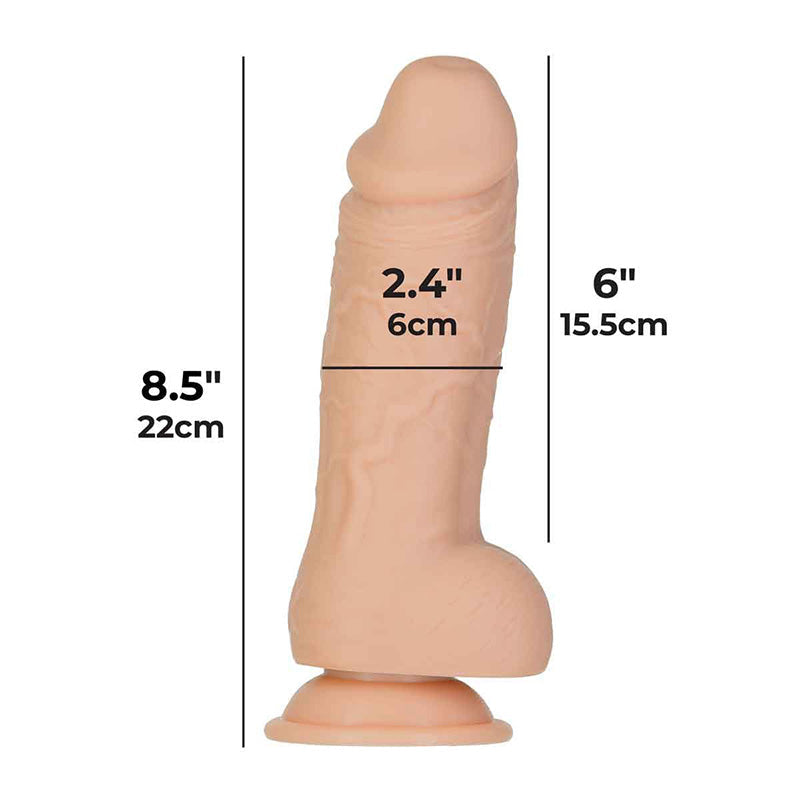 BMS 89121 Addiction Roman 8 Inch Girthy Dildo Measurements