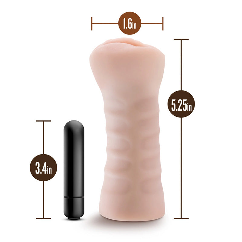 Blush BL-73503 M For Men Ashley Vibrating Stroker Measurements