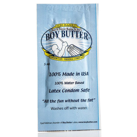 Boy Butter H2O Cream Lubricant Sample Foil Pack 5 ml