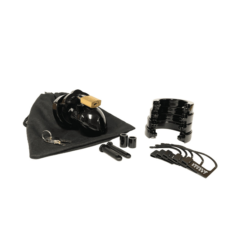 CB-X Mr. Stubb 1.75" Chastity Cock Cage Kit Black