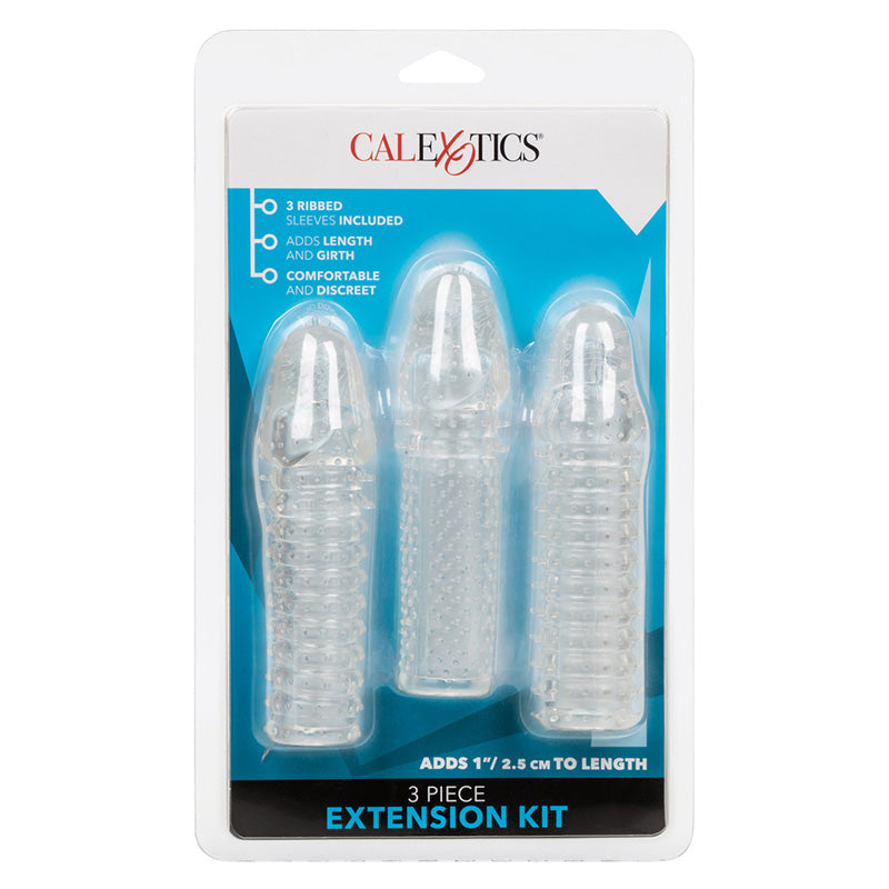 CalExotics SE-1625-50-2 3 Piece Penis Extension Kit Package Front