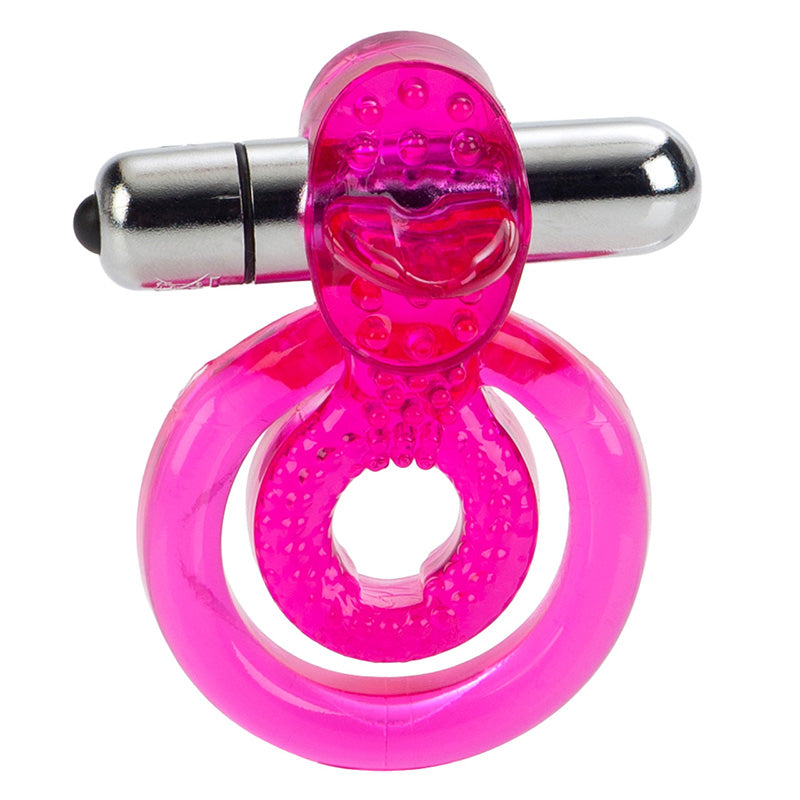 CalExotics SE-1801-30-3 Dual Clit Flicker Vibrating Cock Ring