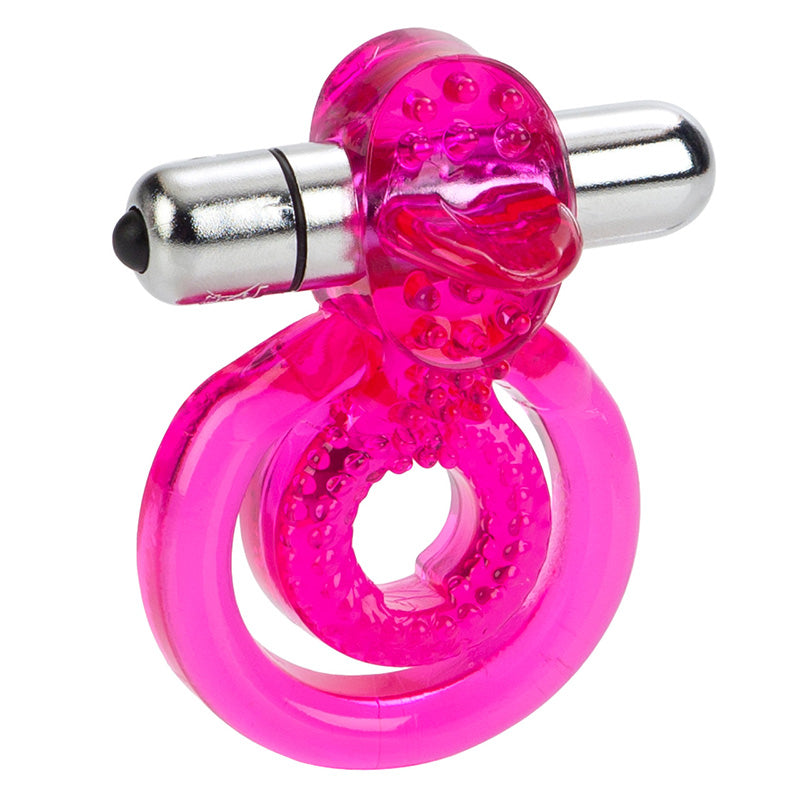 CalExotics SE-1801-30-3 Dual Clit Flicker Vibrating Cock Ring