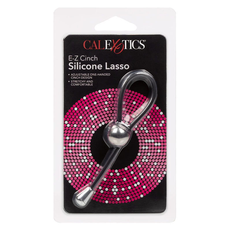 CalExotics  SE-1408-15-2 E-Z Cinch Silicone Lasso Adjustable Cock Ring Package Front