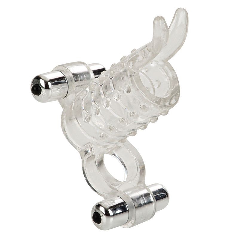 CalExotics SE-1632-00-3 Endless Desires Couple's Enhancer Vibrating Rabbit Penis Sleeve