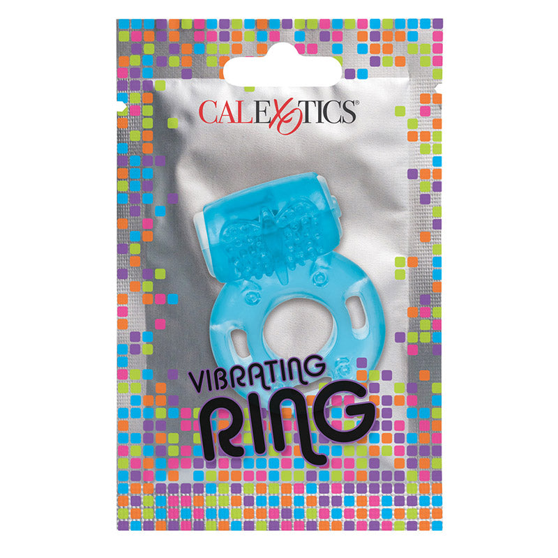 CalExotics SE-8000-45-3 Foil Pack Vibrating Ring Blue Package Front