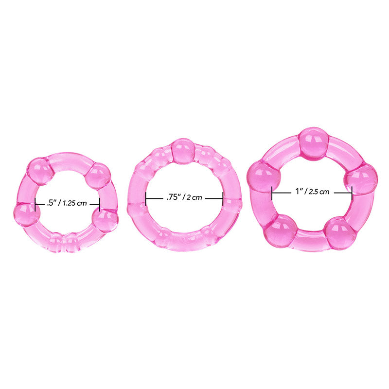 CalExotics SE-1429-04-2 Island Rings Pink Measurements