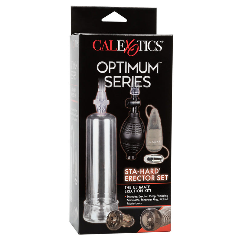 CalExotics SE-1024-00-3 Optimum Series Sta-Hard Set Penis Pump Kit Package Front