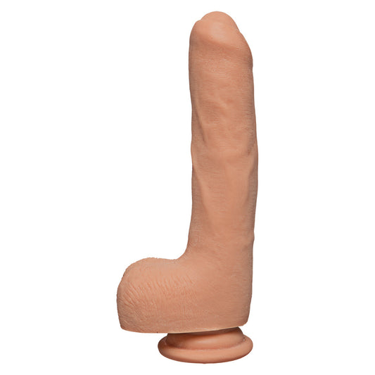 The D: Uncut D 9 Inch Uncircumcised Ultraskyn Dildo with Balls - Vanilla