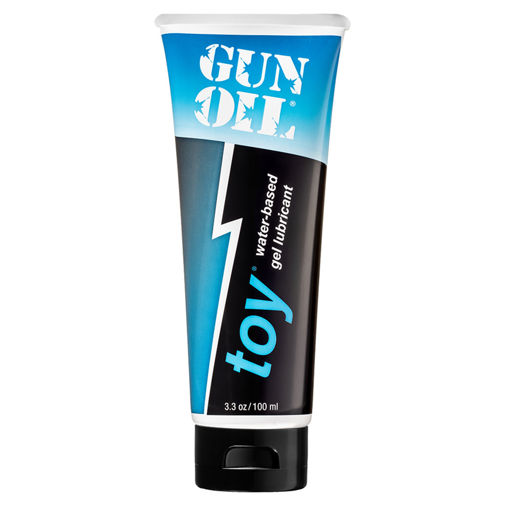 Gun Oil Toy Water-Based Gel Lubricant 3.3 oz - Tube Front