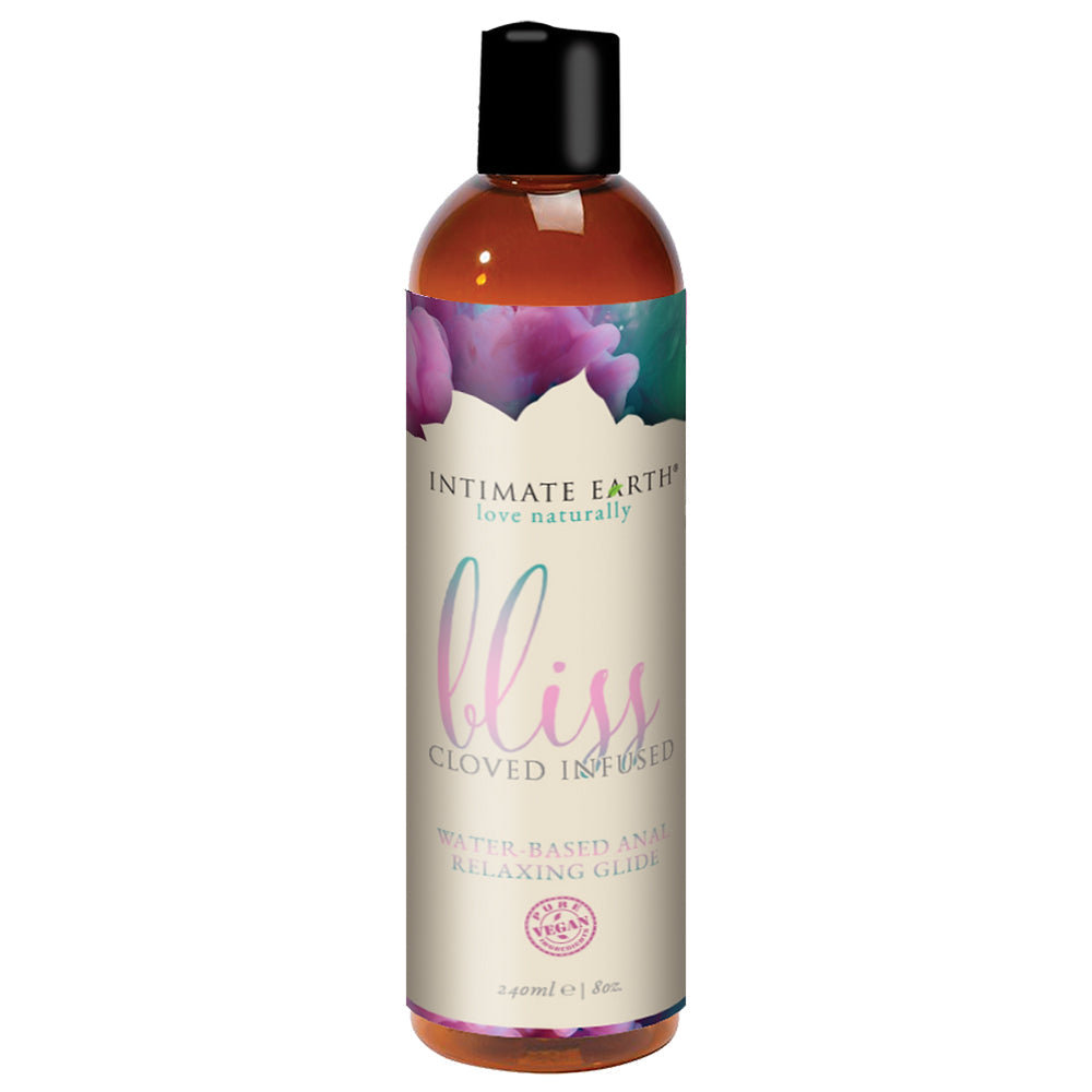 Intimate Earth Bliss Water-Based Anal Relaxing Glide Lubricant 8 oz Bottle