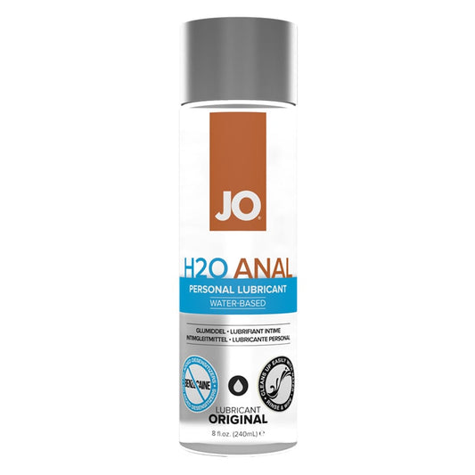 JO H2O Anal Water-Based Lubricant 8 oz 240 ml Bottle
