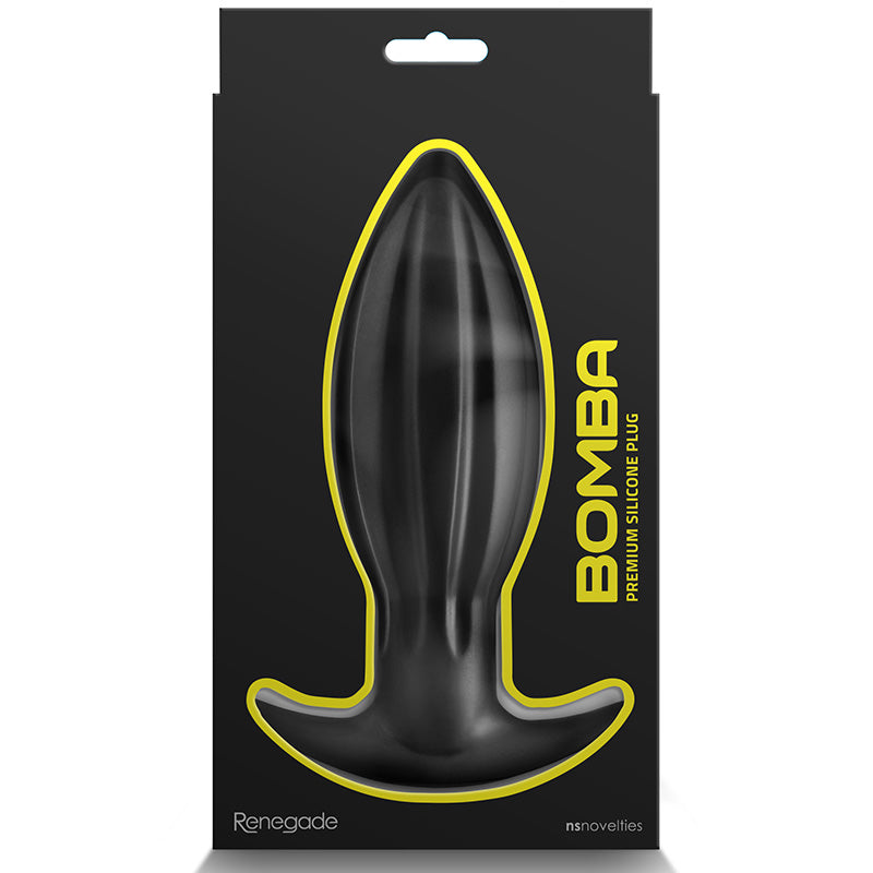 NS Novelties NSN-1118-23 Renegade Bomba Soft Silicone Plug Large Package Back