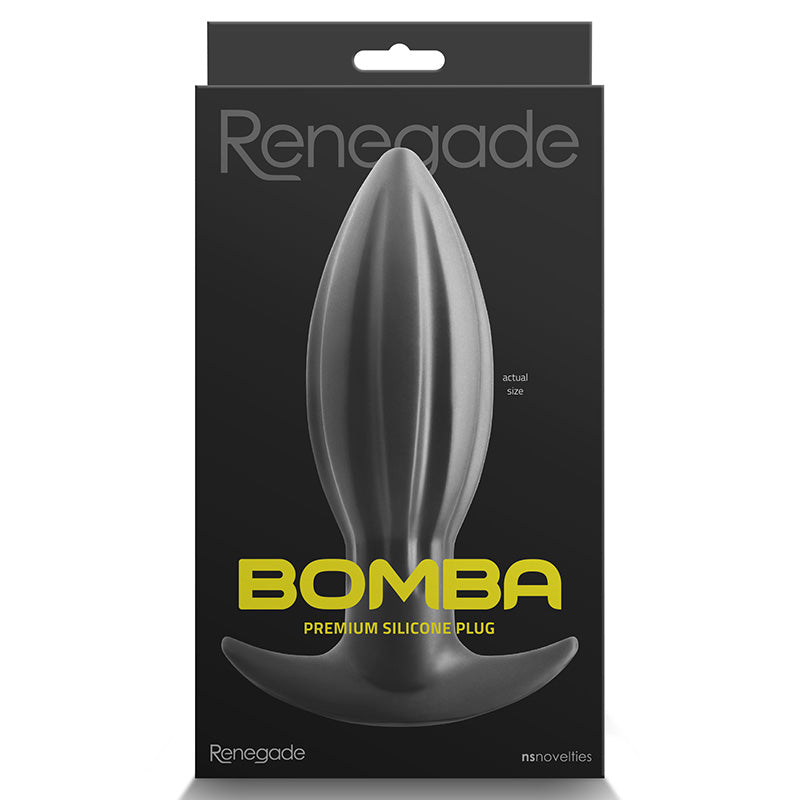 NS Novelties NSN-1118-23 Renegade Bomba Soft Silicone Plug Large Package Front