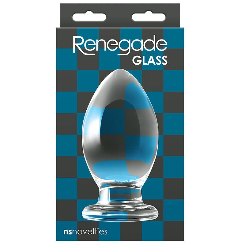 NS Novelties NSN-1175-11 Renegade Glass Bishop Anal Plug Package