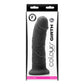 Colours Pleasures Girth Realistic Silicone Dildo - Black - Box