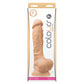 Colours Pleasures 7 Inch Realistic Silicone Dildo - Light - Box