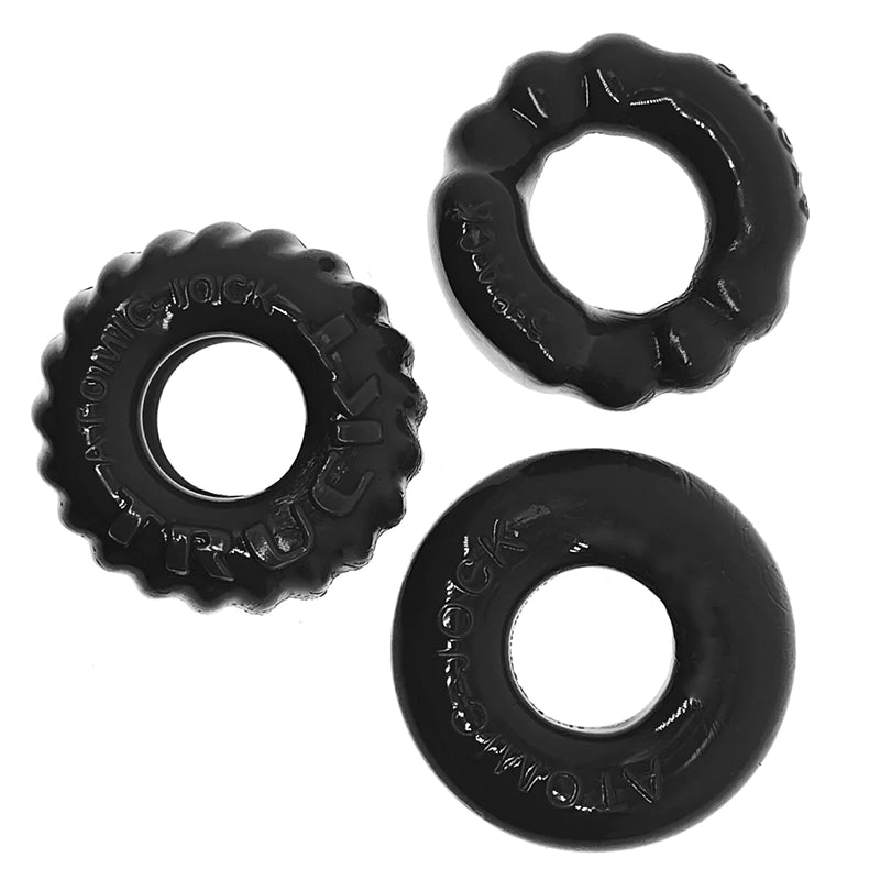 Oxballs Bonemaker 3-Pack Cock Rings Black OX-3061