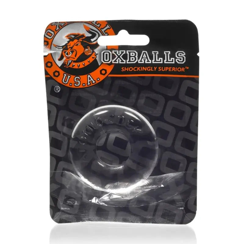 Oxballs Atomic Jock Donut-2 Fatty Cock Ring Clear Package