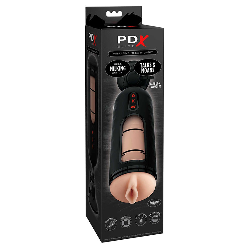 Pipedream RD525 PDX Elite Vibrating Mega Milker Compression Stroker Package