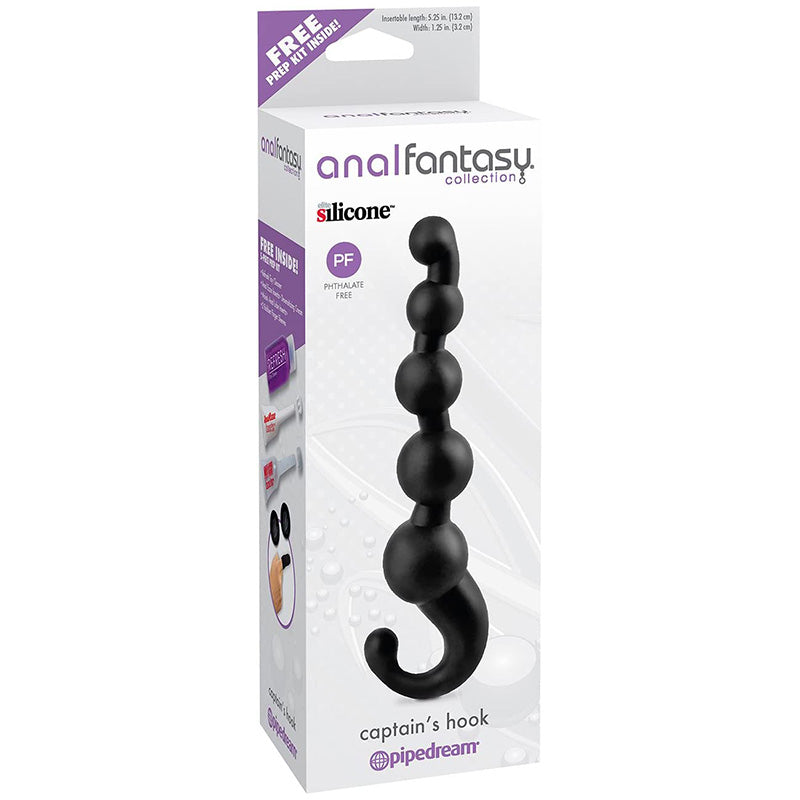 Pipedream PD4648-23 Anal Fantasy Captain's Hook Silicone Anal Beads Package