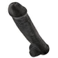 King Cock 15 Inch Cock with Balls Large Realistic Suction Cup Dildo - Black