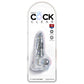 King Cock Clear 4 Inch Cock with Balls Small Realistic Dildo - Package