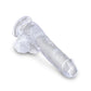 King Cock Clear 6 Inch Cock with Balls Realistic Suction Cup Dildo