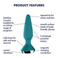 Satisfyer Plug-ilicious 1 Bluetooth Butt Plug Green SW10139.1 Features