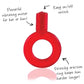 Screaming O GO-R-110 GO Vibe Ring - Red Features