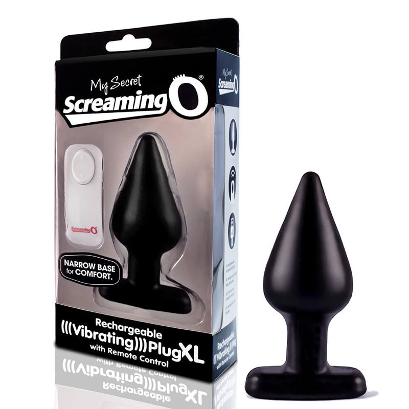 Screaming O APX-BK-110 My Secret Charged Plug XL with Remote Package