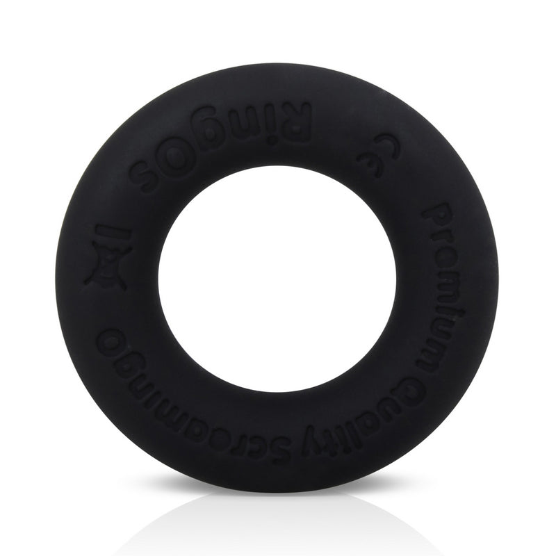 Screaming RingO Ritz Silicone Cock Ring - Black