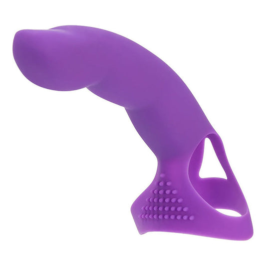 Simple and True Extra Touch Hand Wearable Finger Dong - Purple