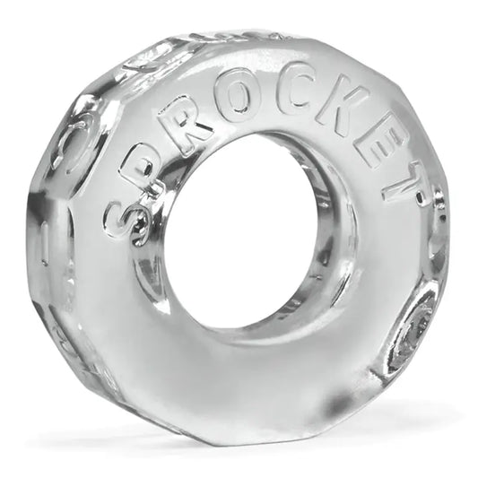 Oxballs Atomic Jock Sprocket Super-Stretch Cock Ring Clear AJ-1043