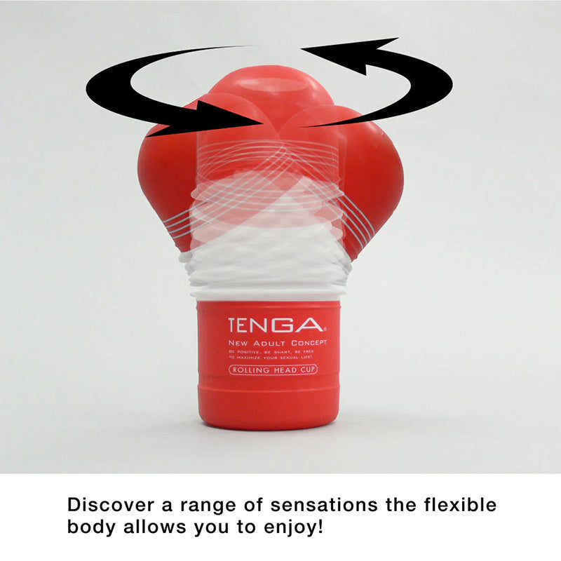 Tenga Rolling Head Cup Disposable Male Masturbator Features