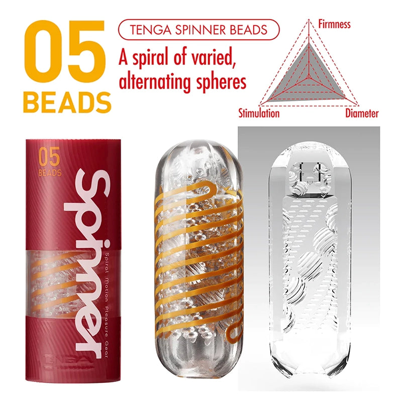 Tenga Spinner Male Masturbator 05 BEADS Features